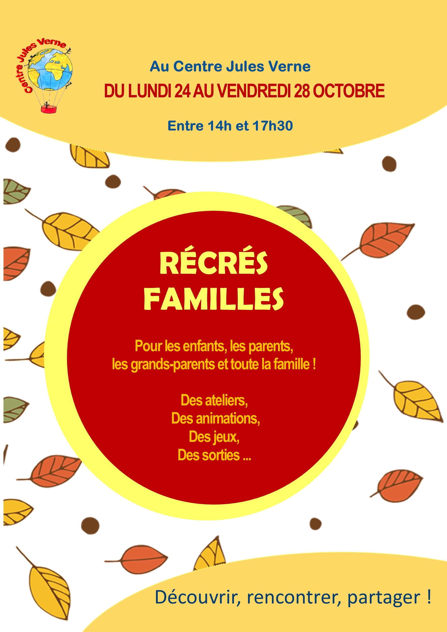 You are currently viewing Récrés familles vacances d’automne